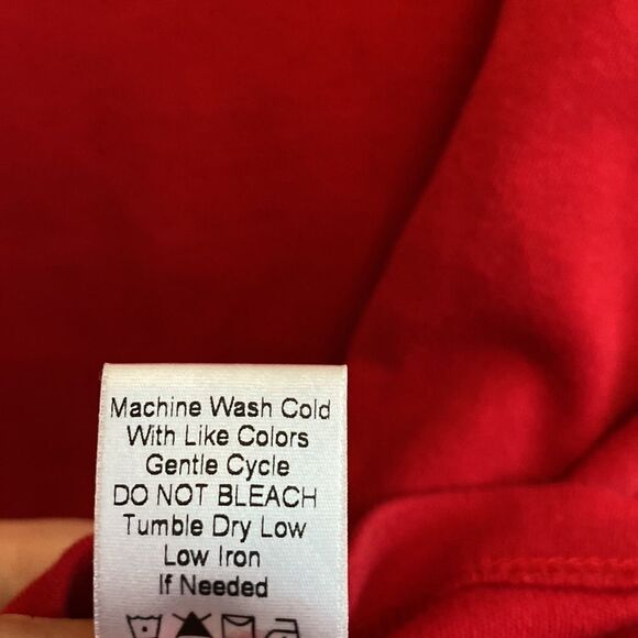 Coldwater Creek- Bright red cotton long sleeve- Size PXL - Picture 5 of 6